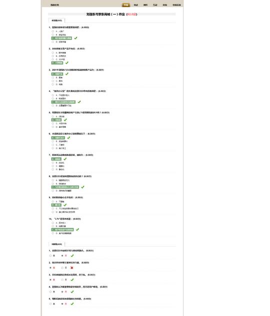 创业创新领导力作业加考试参考答案