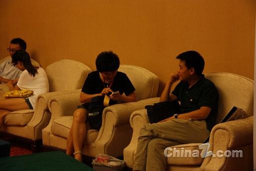 大会微博直播屏幕-站长之家九周年庆暨创业汇武汉站现场花絮