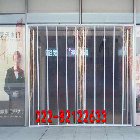 超市专用磁铁自吸门帘安装