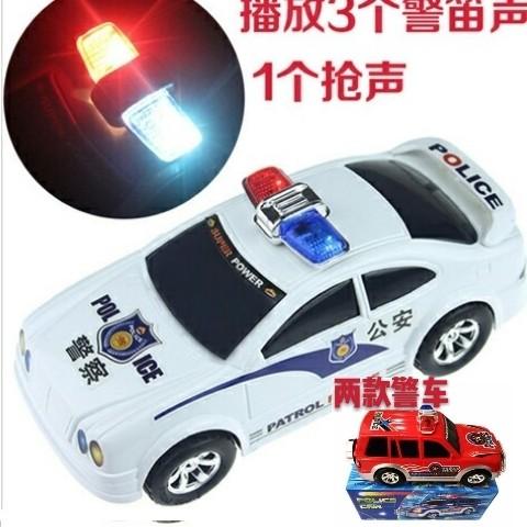 电动万向转弯发光鸣笛儿童玩具汽车模型仿真警车玩具热卖汽车玩具