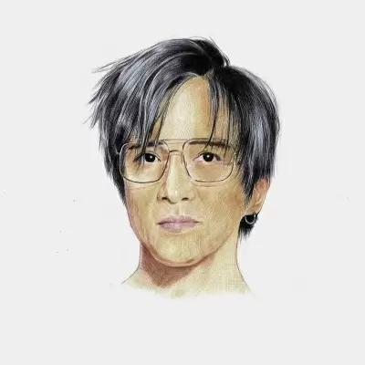 承蒙关照。,男生,手绘