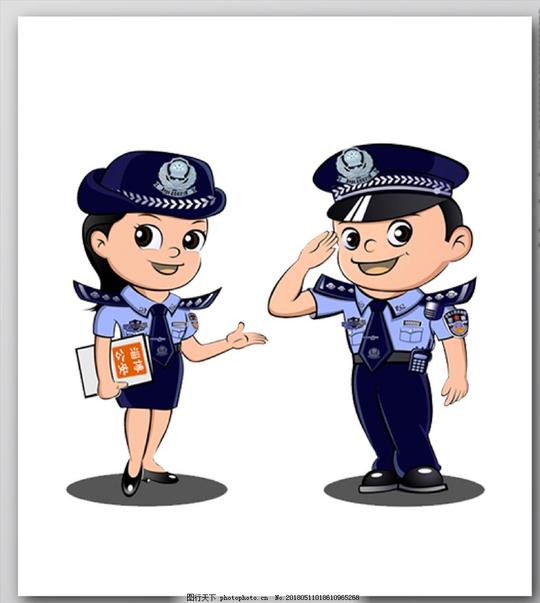 卡通警察卡通警察素材卡通警察下载警察敬礼卡通头像动漫动画