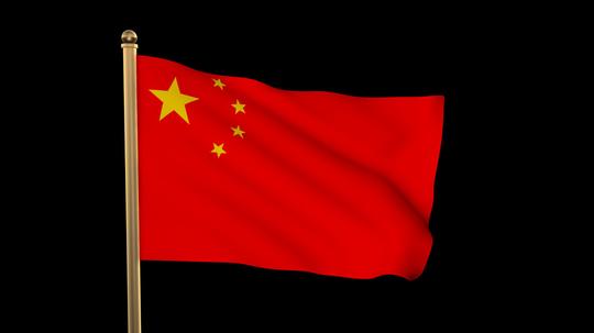 国旗飘扬动态视频素材