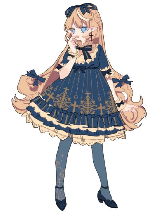 少女动漫服装素材设计动漫人设二次元漫画