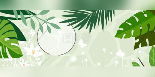 清新唯美夏季梦幻背景