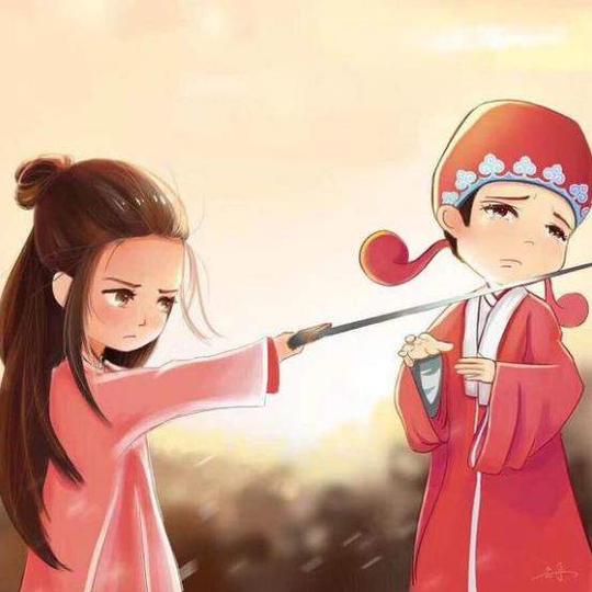 抖音至尊宝头像漫画头像_抖音至尊宝和紫霞仙子漫画情侣头像【图】