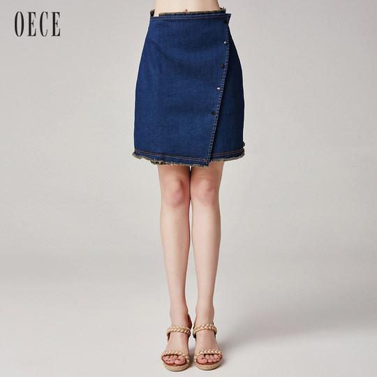 oece2018夏装新款女装公主梦灰色梦幻仙气百褶纱裙半身裙夏ks351