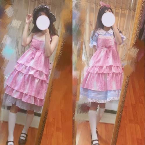 etc小鹿纹粉色蛋糕—成都裙子/连衣裙