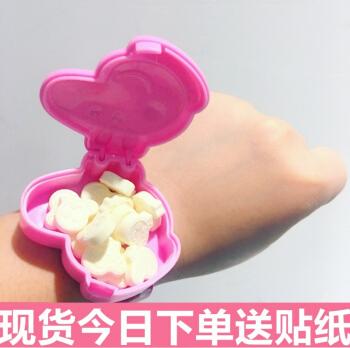抖音同款情侣玩具粉红小猪佩奇琪琦手表带奶片糖果社会人手表现货