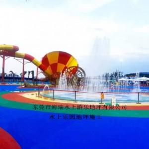 温州游泳池涂料工程水性游乐园地坪刷彩色漆