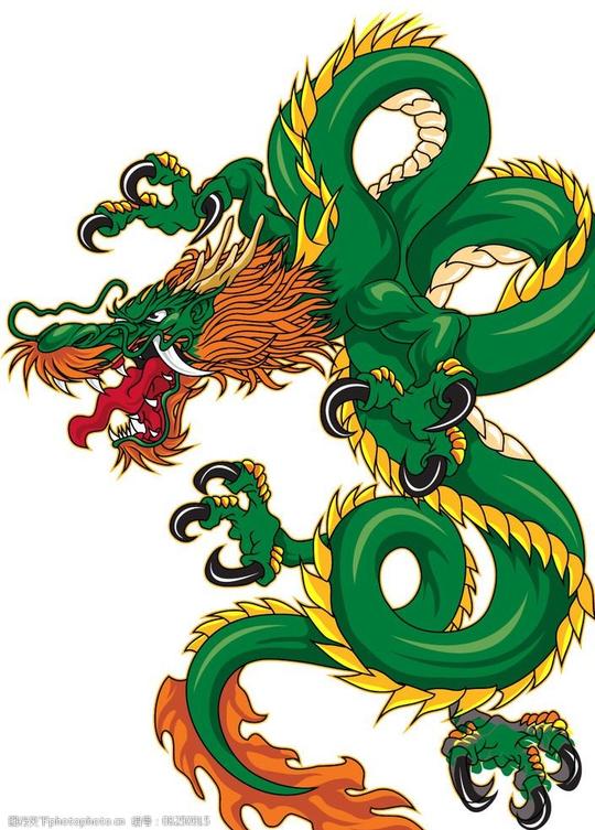 矢量中国龙矢量中国龙卡通矢量素材图片