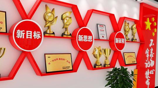 烟台党建荣誉墙设计思路/烟台党建活动室内容设置整体