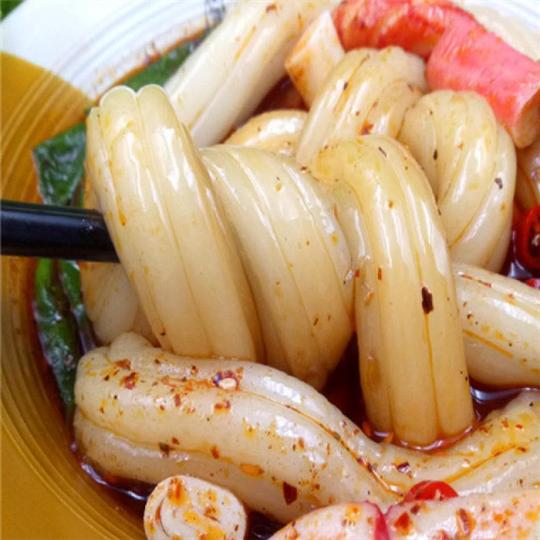 网红食品粉耗子麻辣烫宽粉圆粉耗子肥羊火锅粉耗子土豆粉粉耗子(粗条)10袋(250*10)图片