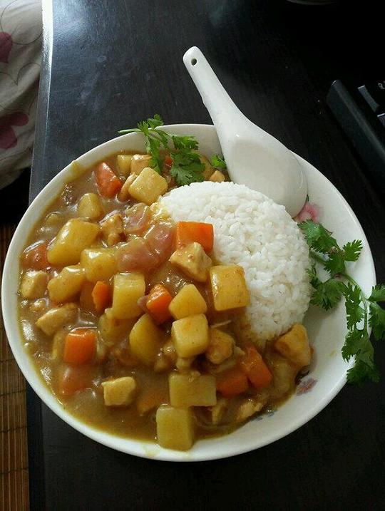 改变呀的鸡肉咖喱饭做法的学习成果照_豆果美食