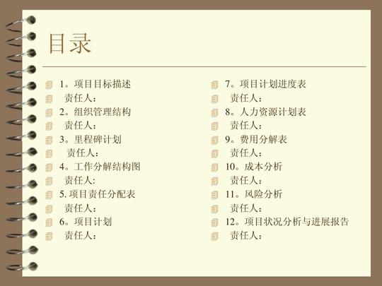 项目计划书案例模板-1
