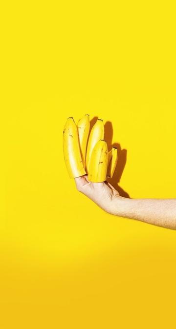 黄色香蕉片图片
