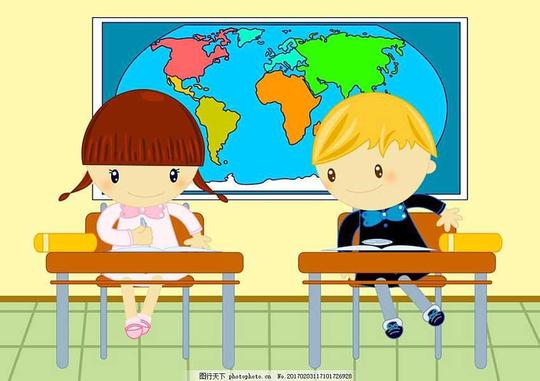 上课的小学生上课的小学生图片素材学校卡通小朋友上学学习教育