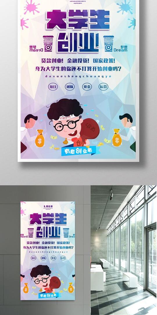 大学生创新创业海报设计