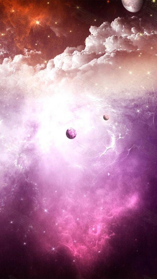 梦幻的星空h5素材背景