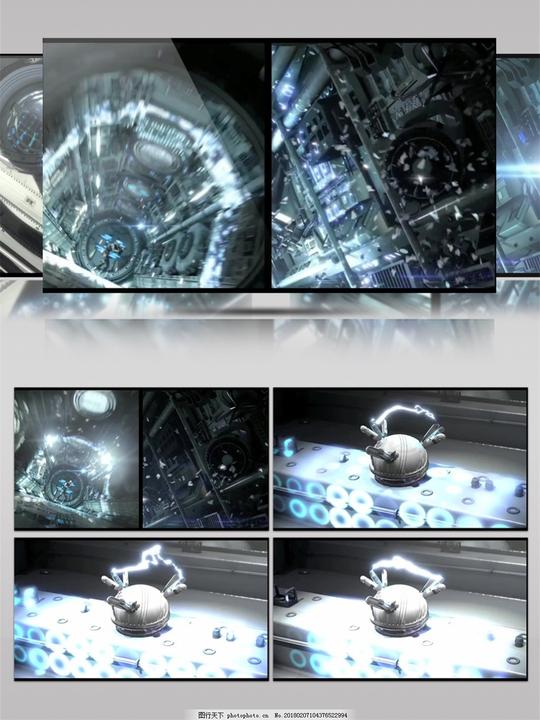 蓝色星光舞台动态视频素材星际光束高清视频素材电脑屏幕保护