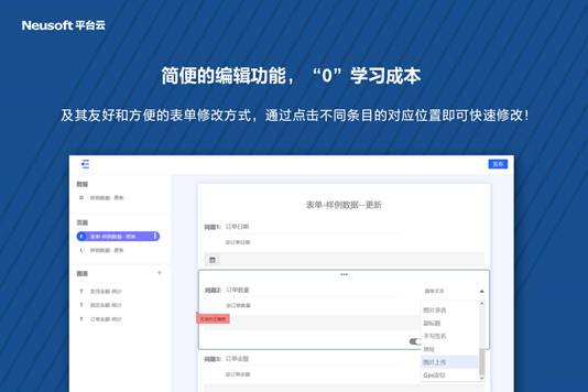 不局限于以往的单选或多选题,图片上传,手写签名,位置定位等特殊表单