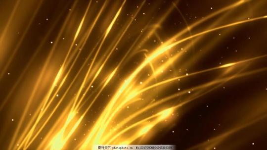 金色炫光线条延伸特效视频素材彩带条纹科幻循环视频特效