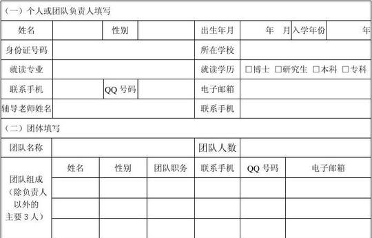 大学生创业策划书模版