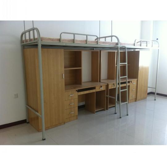 【亦航】学生公寓床组合/员工宿舍铁床/公寓床/上下床带柜子铁床