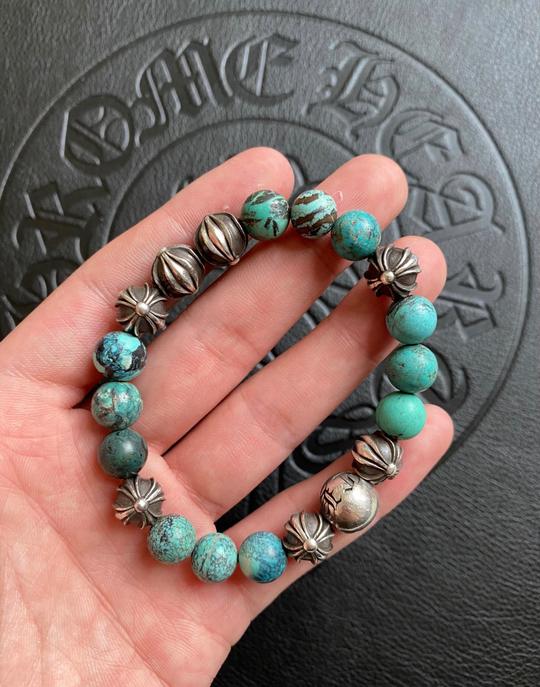chronehearts克罗心绿松石手链正品。10mm8