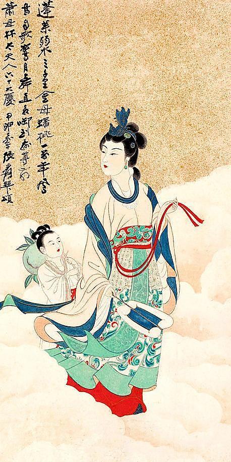 仙人赴宴图图片[jpg,装饰素材]
