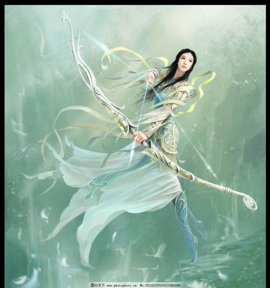 弓箭手原画人物巨人素材库动漫动画