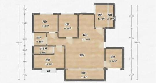 南宁西乡塘安吉华尔街创业路地铁口四房，全新装修，房屋干净整洁，采光通风好。出租房源真实图片