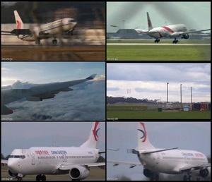 航空公司飞机起飞飞行起降起飞降落机场镜头高清实拍视频素材