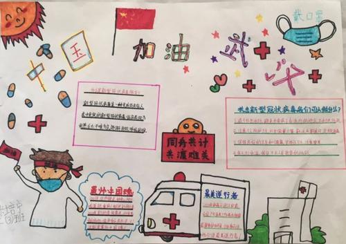 抗疫先锋主题教育系列活动之九延庆西屯小学微视频绘画手抄报