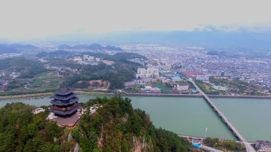 松阳县城全景大景航拍4k_3840x2160_高清视频素材下载