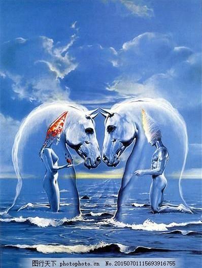 丙烯画人物梦境幻影_104设计素材丙烯人物其它绘画书画美术