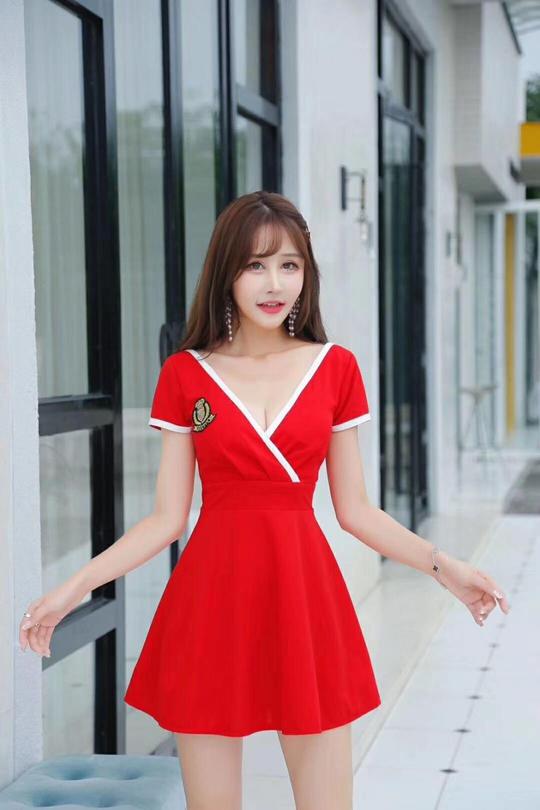 性感连衣裙的女装夏低胸露背宽松显瘦遮肚子足浴技师工作服黑色s【图片价格品牌评论】-京东