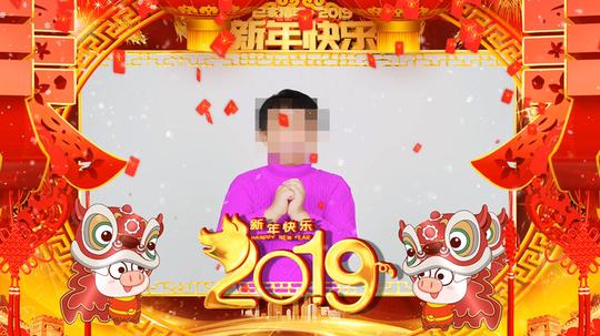 2019拜年视频素材