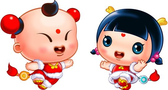招财童子春节素材集合|动漫|单幅漫画|招财童子多多
