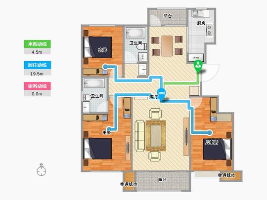 中信城云邸135m2户型图
