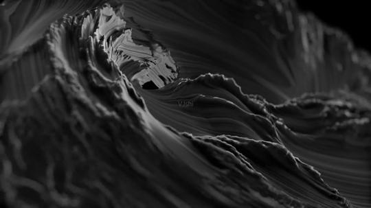 黑色液体涟漪动画视频_1920x1080_高清视频素材下载