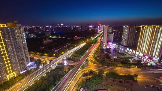 西安城市交通延时4k_3840x2160_高清视频素材下载(:)