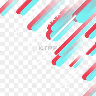 下落的图形抖音抽象边框