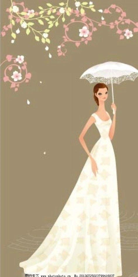 wedding素材结婚婚礼新娘新人妇女女性矢量人物