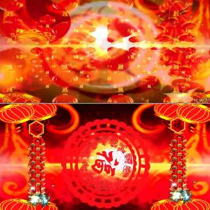 火火的中国mv喜庆红灯笼中国梦歌舞视频led节日舞台背景素材红绸