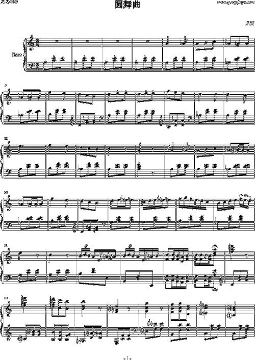 肖邦圆舞曲钢琴谱钢琴曲肖邦chopin