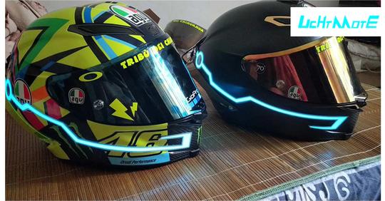 lightmotokda抖音同款头盔灯套件el冷光灯线条走马灯