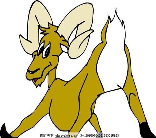 羊动物漫画矢量素材设计素材矢量动物矢量图库白色