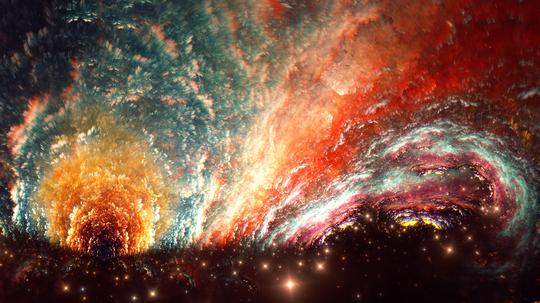 全屏大图抽象星空素材图
