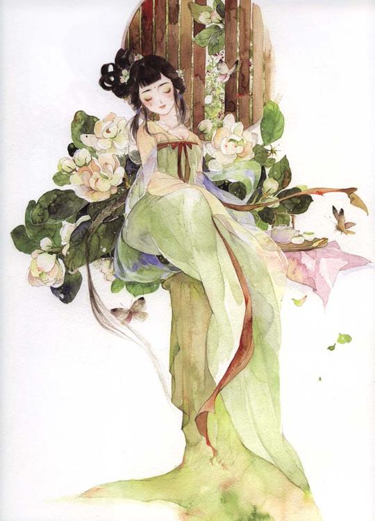 她是从古穿越至今的女诗人!以画作诗,将动漫古风吹遍全世界!